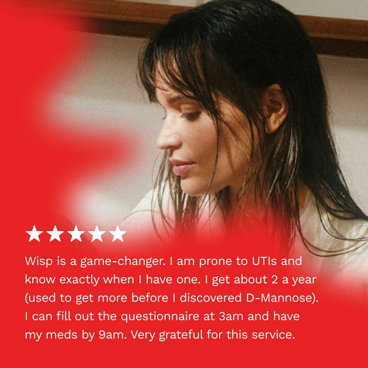 5 star customer review for D-Mannose UTI prevention