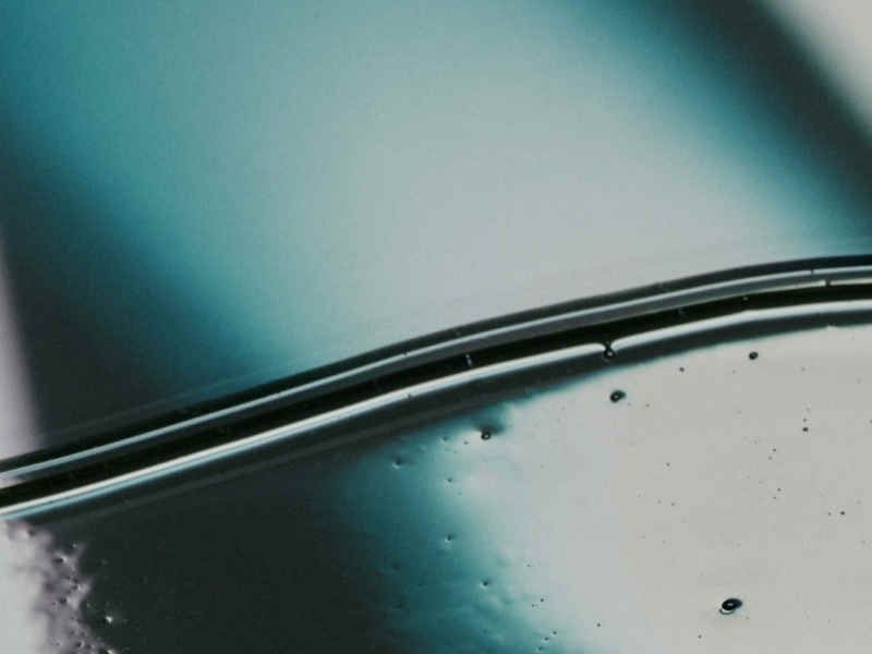 a hair follicle in front of a light blue and white background